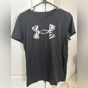 Womens Under Armour T-shirt Black Medium